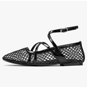 NIB mesh Ballerina Flats 10 Fishnet Shoes Sandals
